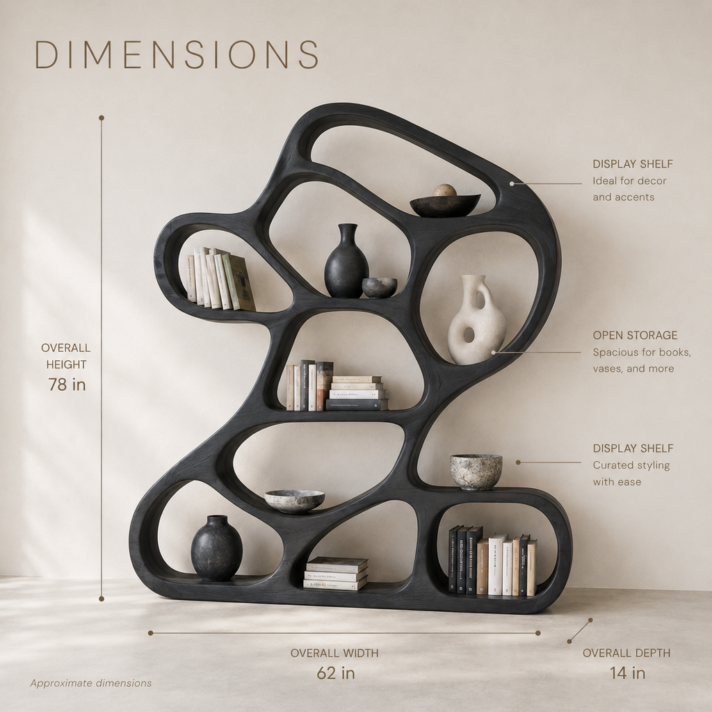 Vale Sculptural Bookshelf - product image 08