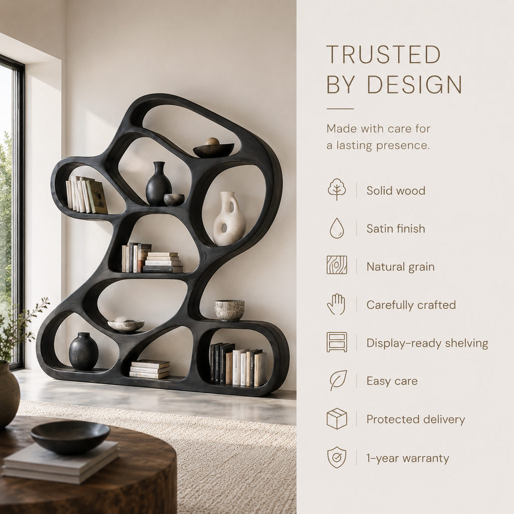 Vale Sculptural Bookshelf - product image 09