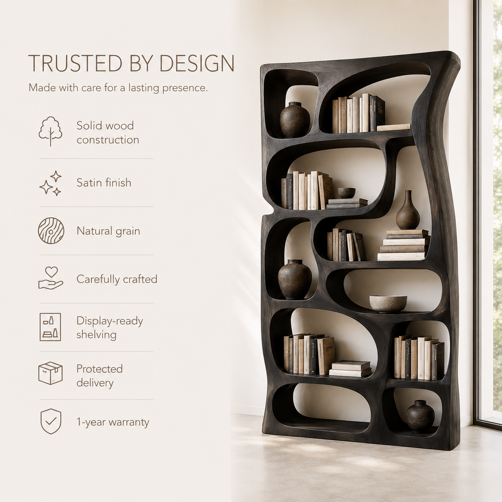 Celine Warm Modern Bookshelf - product image 09