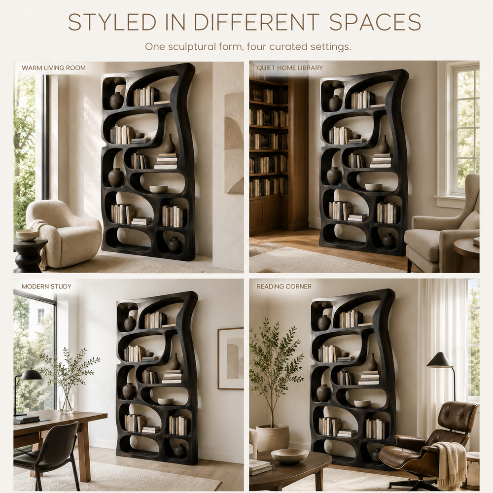 Celine Warm Modern Bookshelf - product image 10