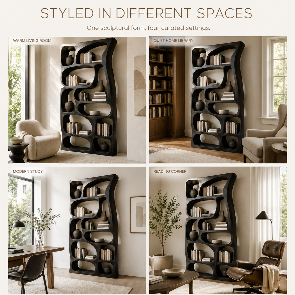 Celine Warm Modern Bookshelf - product image 10