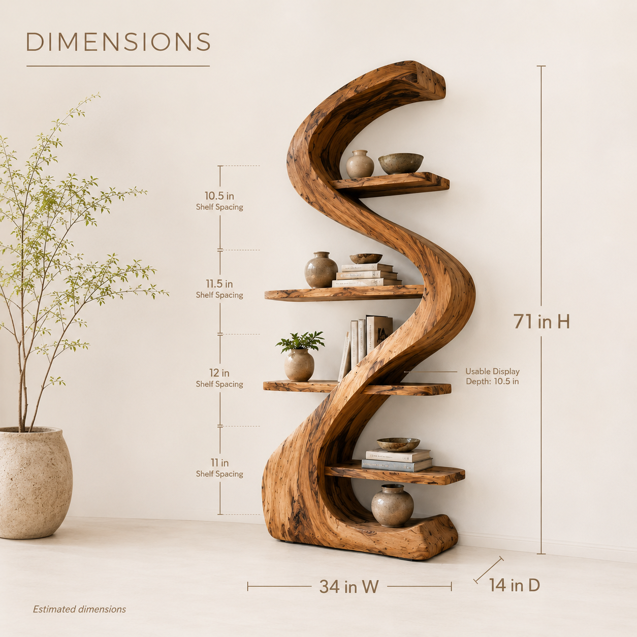 Nola Soft Arch Bookshelf - product image 08