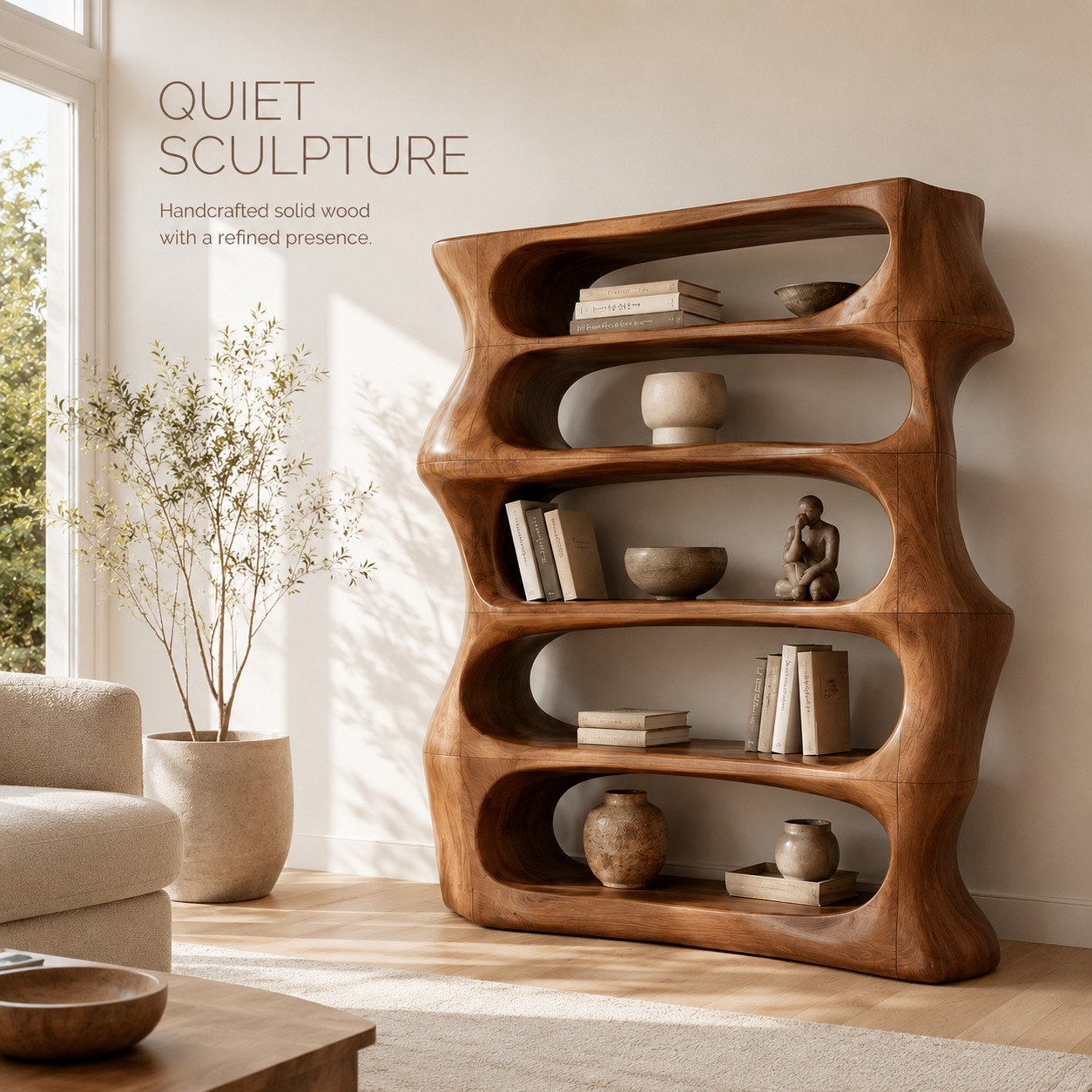 Veyra Soft Curve Bookshelf - product image 02