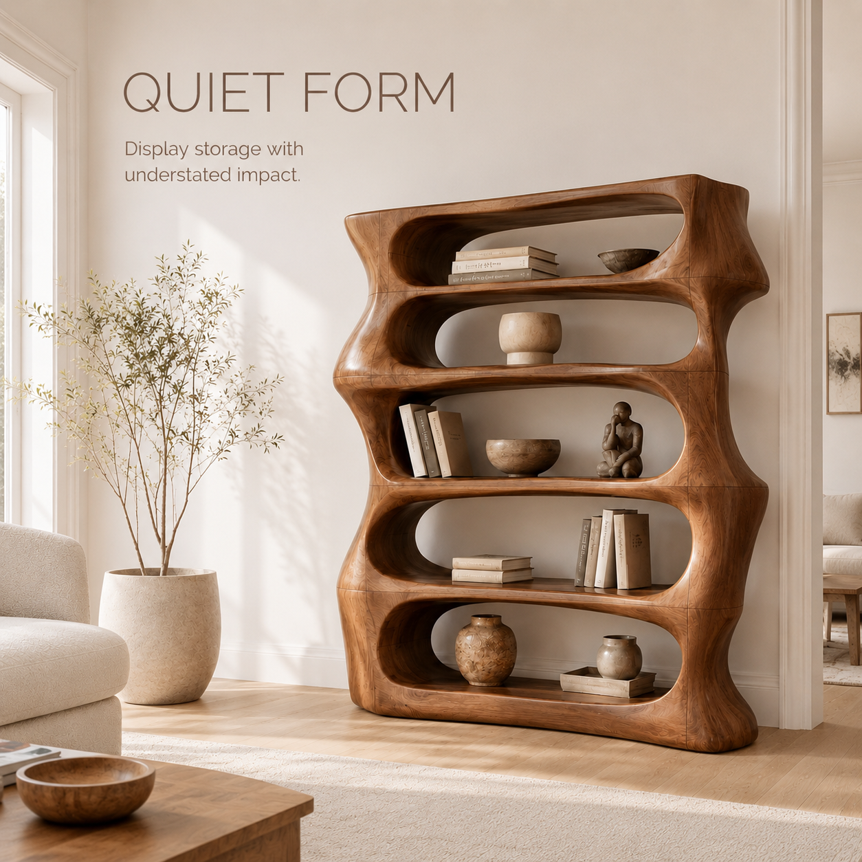 Veyra Soft Curve Bookshelf - product image 03