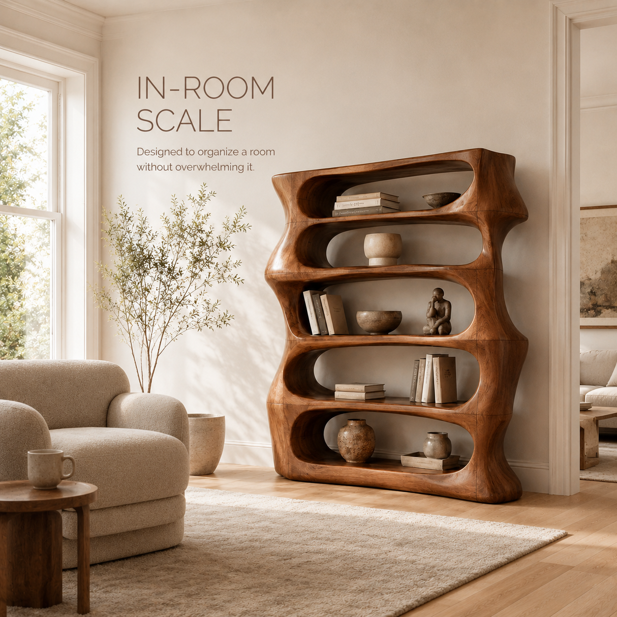 Veyra Soft Curve Bookshelf - product image 04