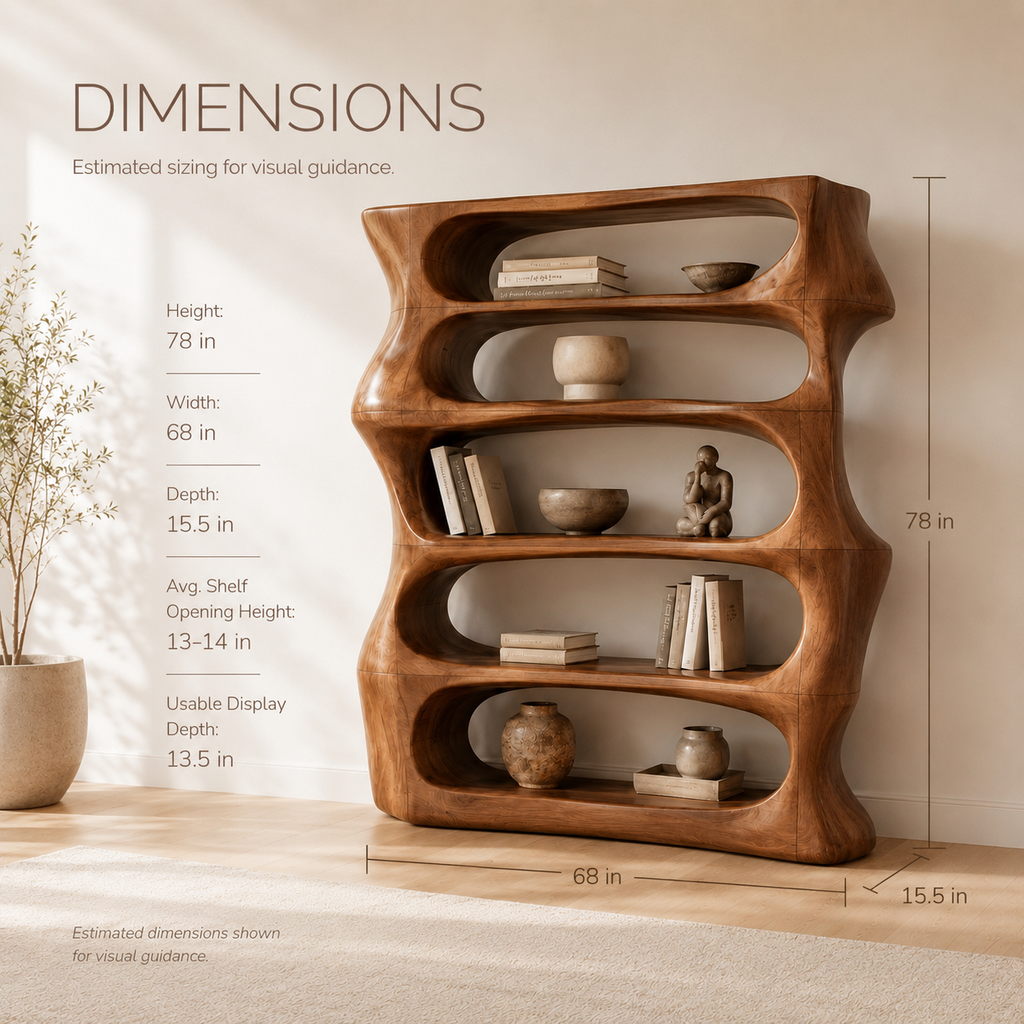 Veyra Soft Curve Bookshelf - product image 08