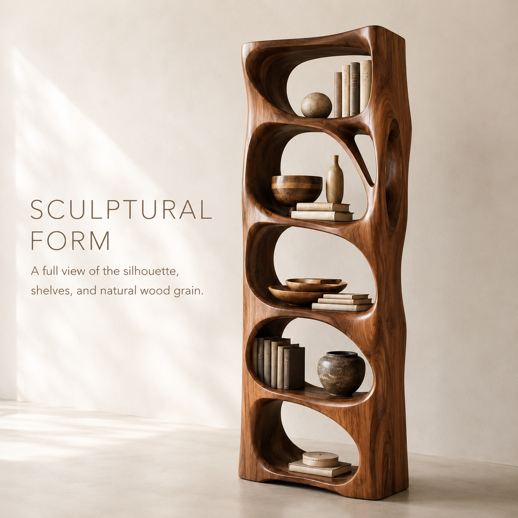 Nolan Arc Wood Bookshelf - product image 03