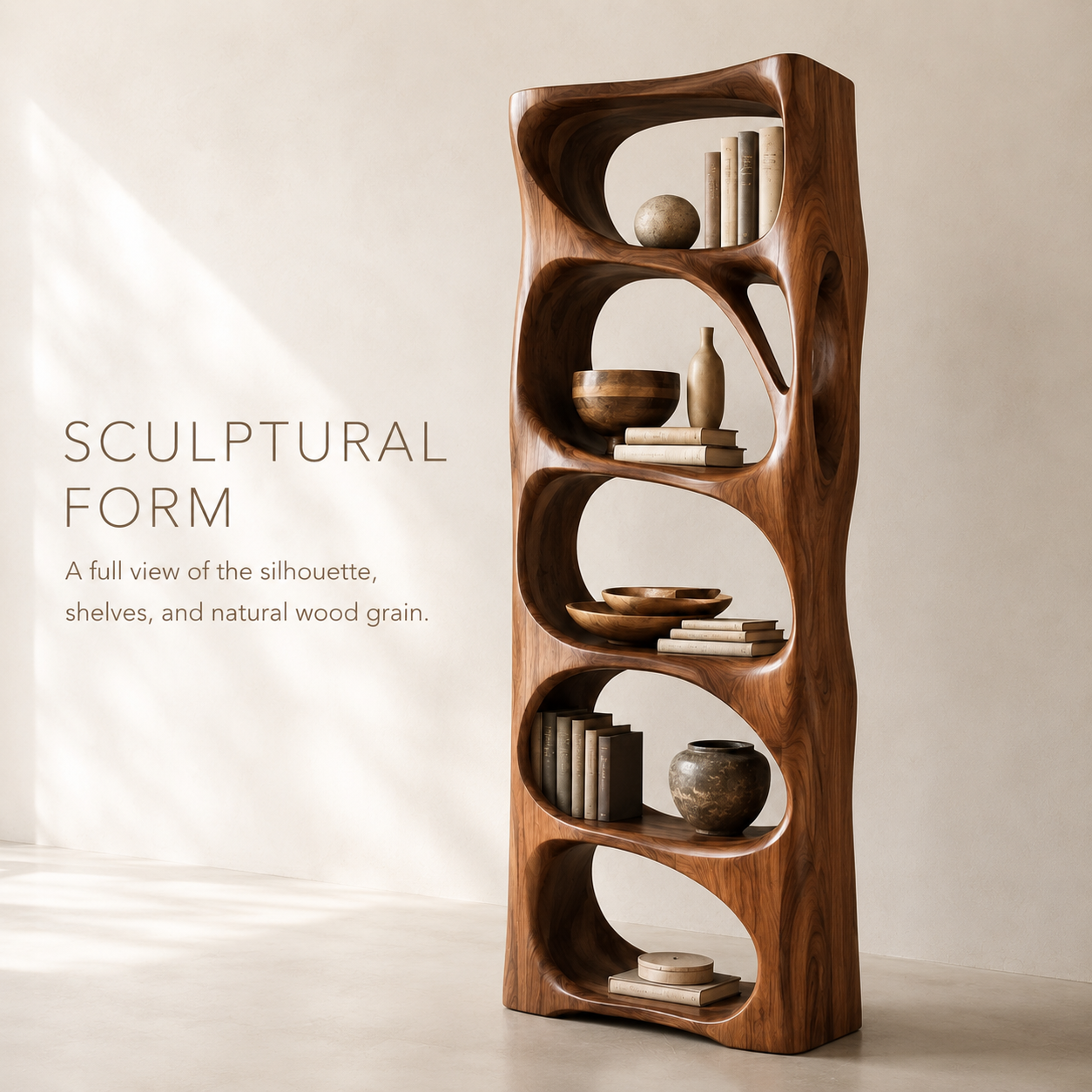 Nolan Arc Wood Bookshelf - product image 03
