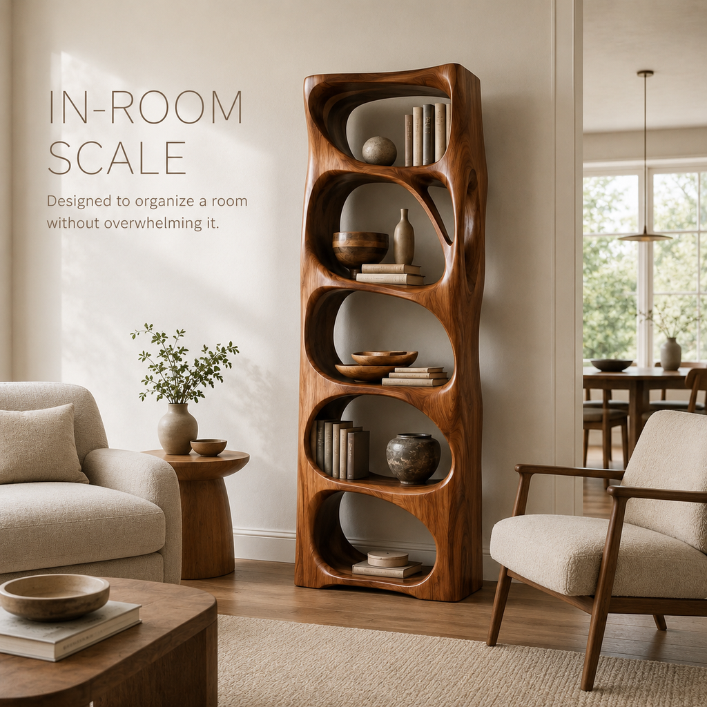 Nolan Arc Wood Bookshelf - product image 04