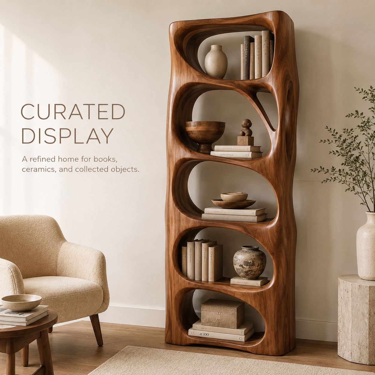 Nolan Arc Wood Bookshelf - product image 07
