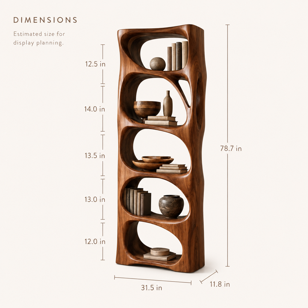 Nolan Arc Wood Bookshelf - product image 08