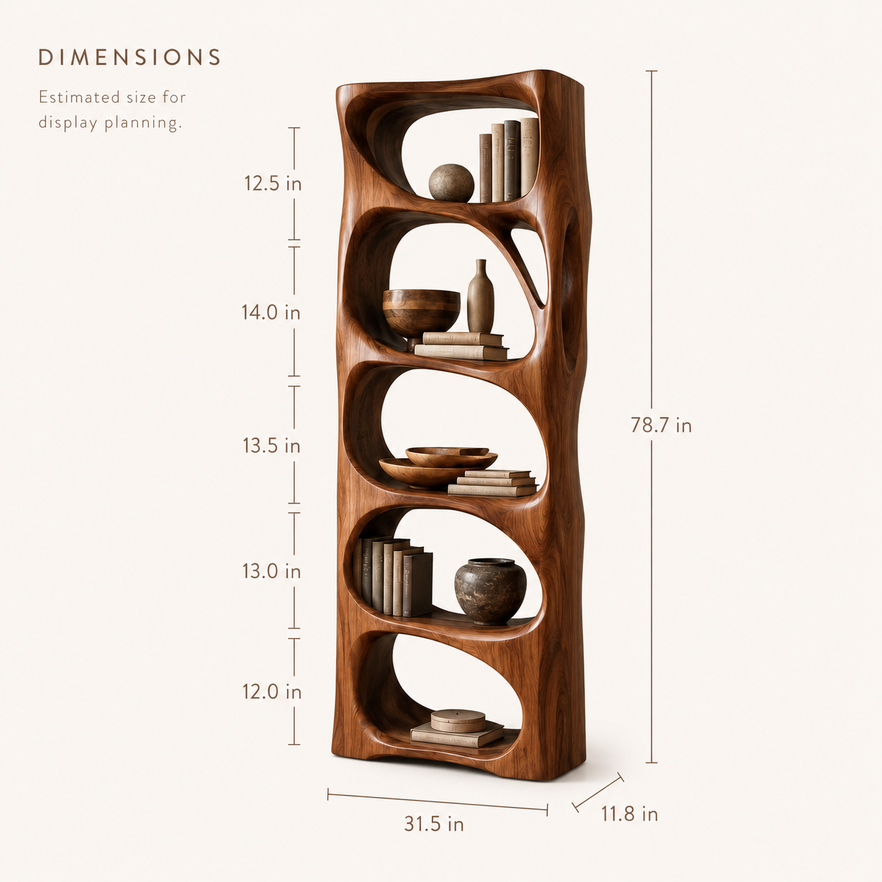 Nolan Arc Wood Bookshelf - product image 08