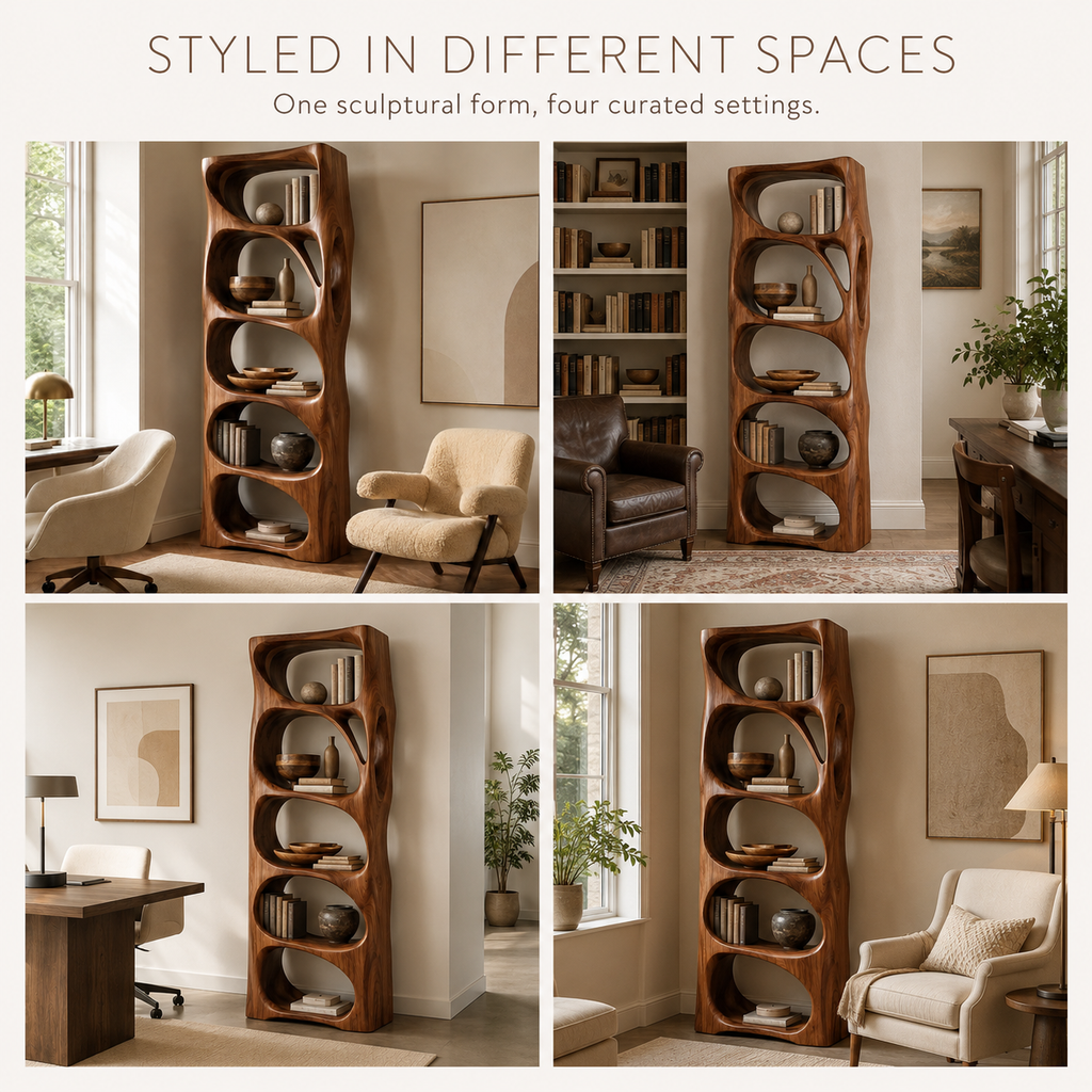 Nolan Arc Wood Bookshelf - product image 11