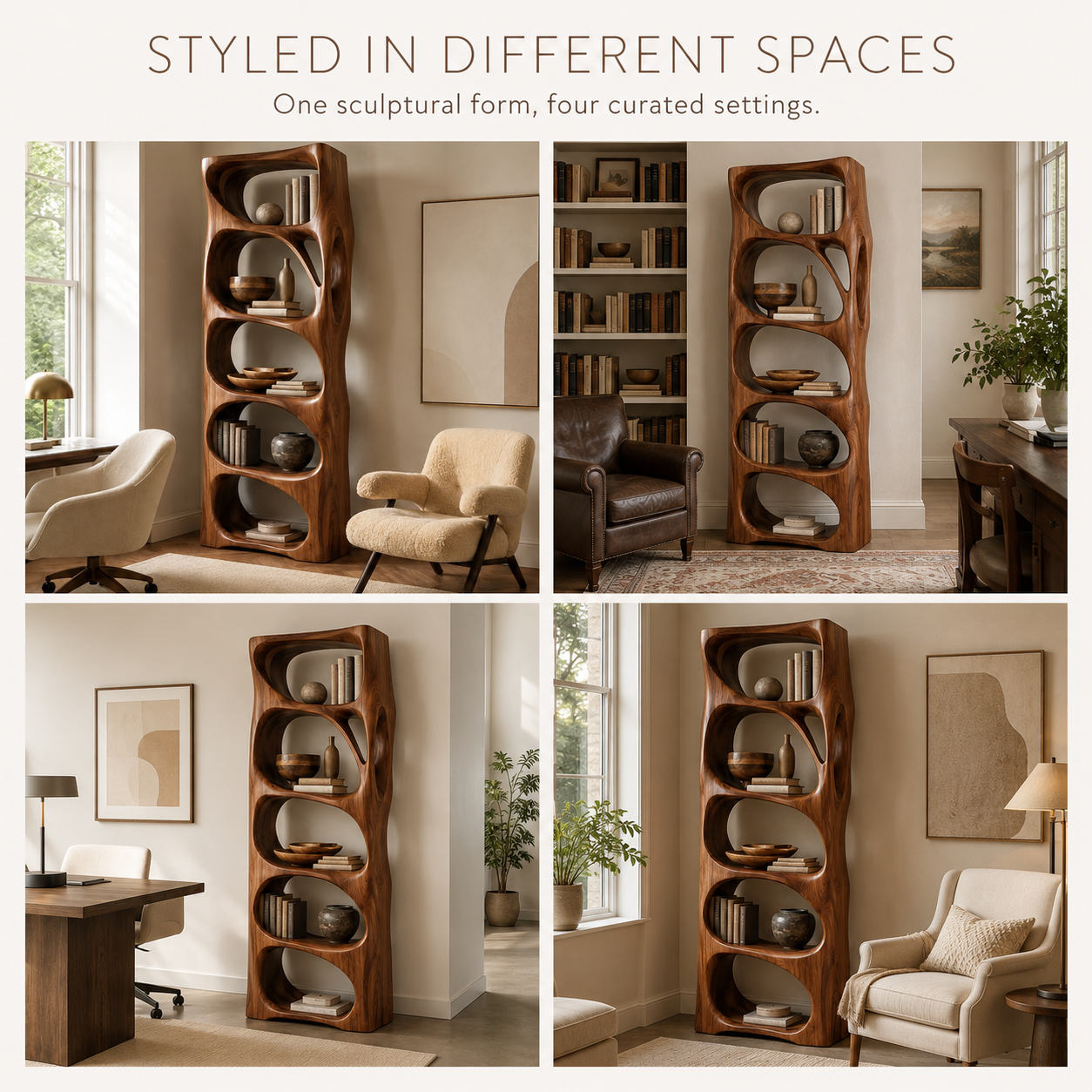 Nolan Arc Wood Bookshelf - product image 11