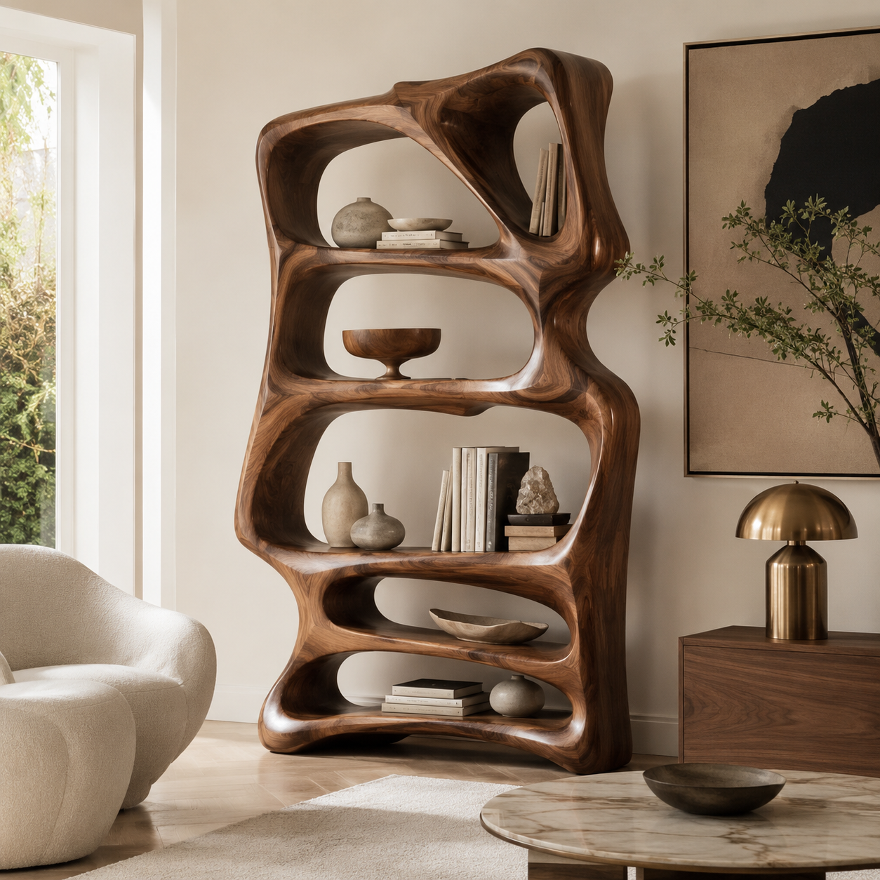 Rowan Hollow Form Bookshelf - main view
