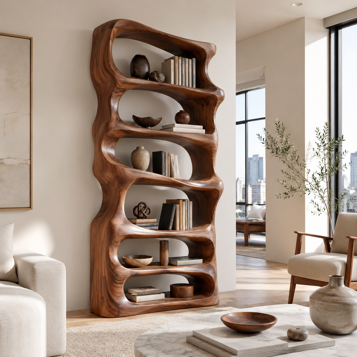 Brielle Sculpted Display Shelf - main view