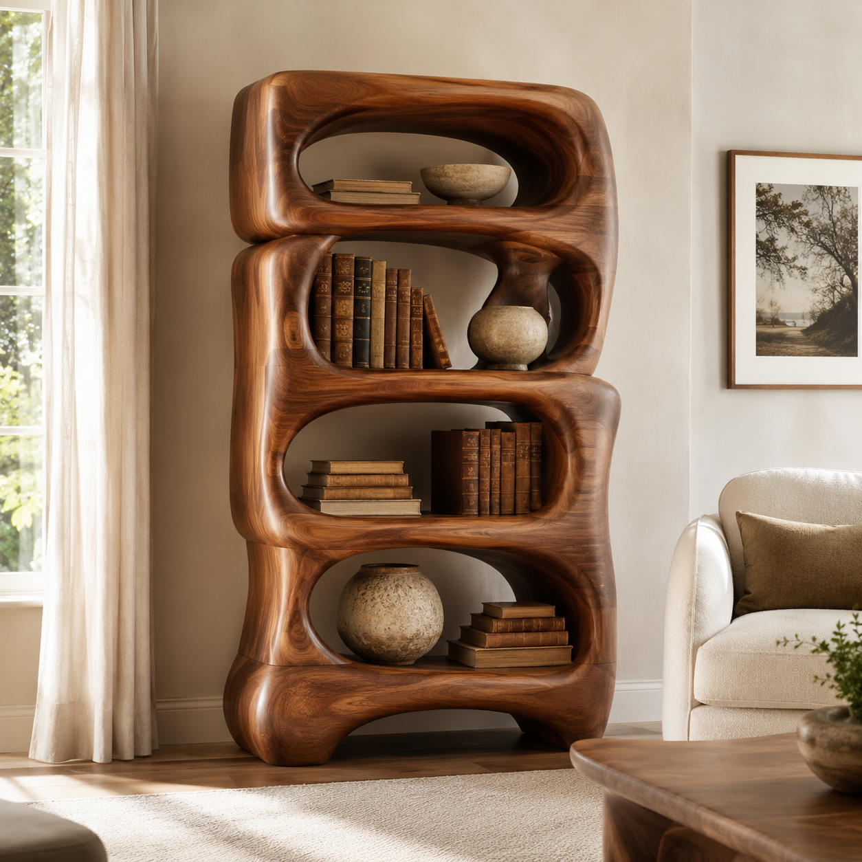 Orin Organic Modern Bookshelf - main view