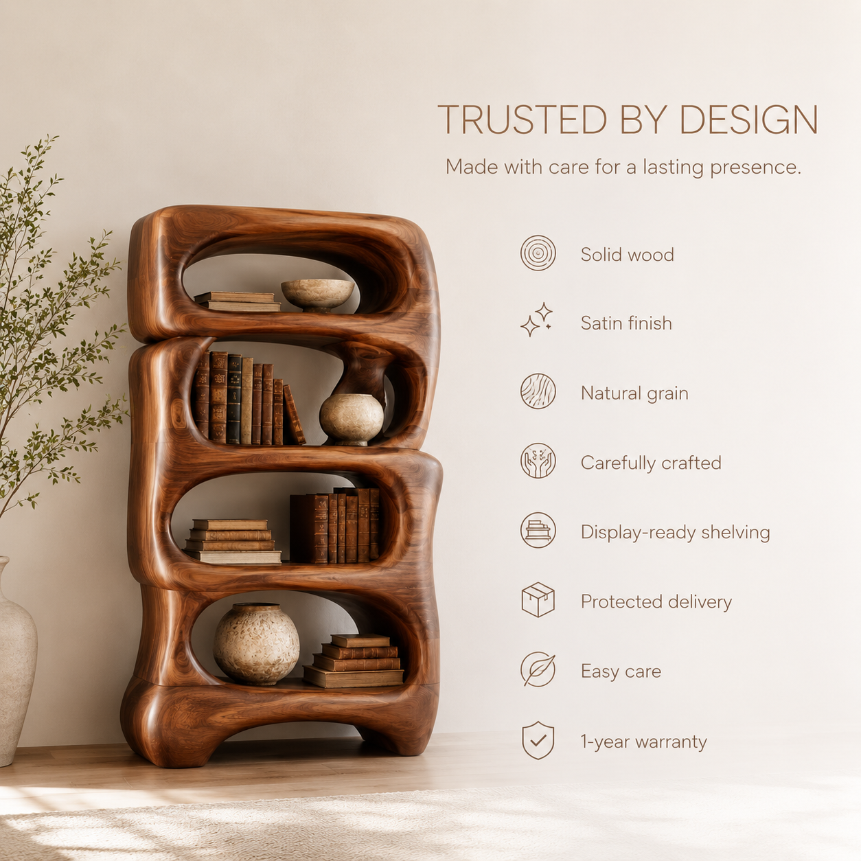 Orin Organic Modern Bookshelf - product image 09