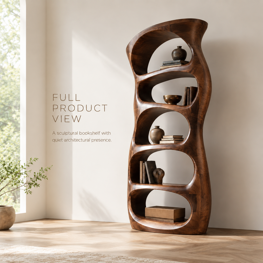 Selene Rounded Library Bookshelf - product image 03