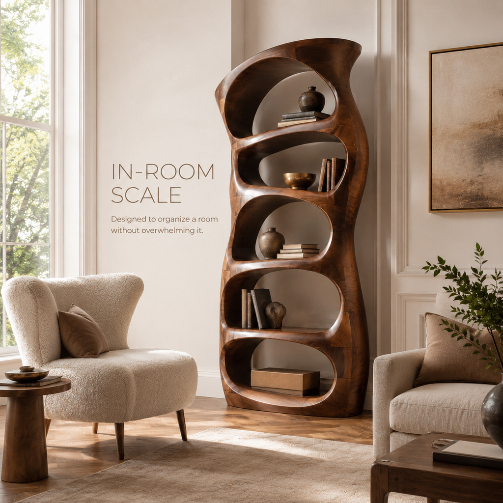 Selene Rounded Library Bookshelf - product image 04