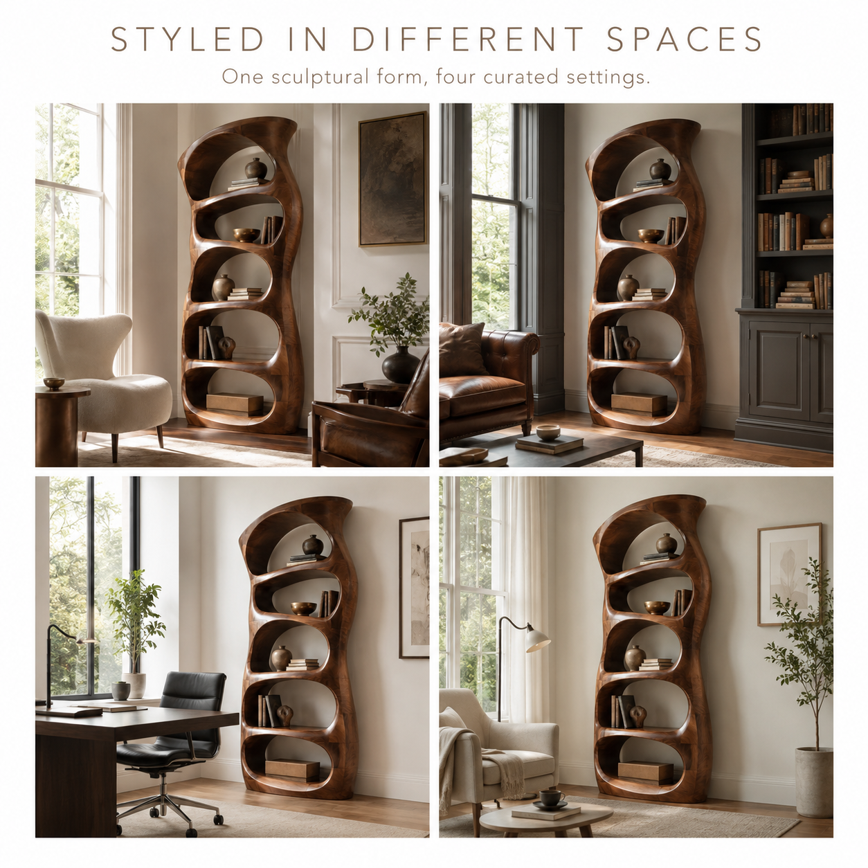 Selene Rounded Library Bookshelf - product image 10