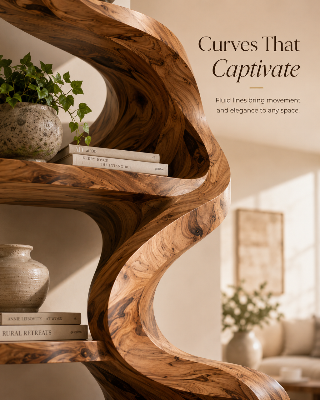 Mira Flow Wood Bookshelf - product image 04