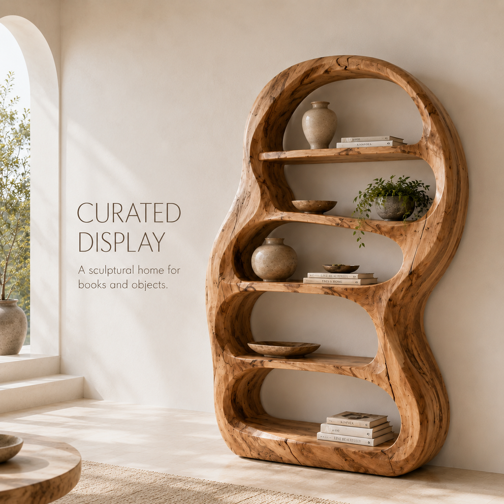 Vale Sculptural Bookshelf - product image 03