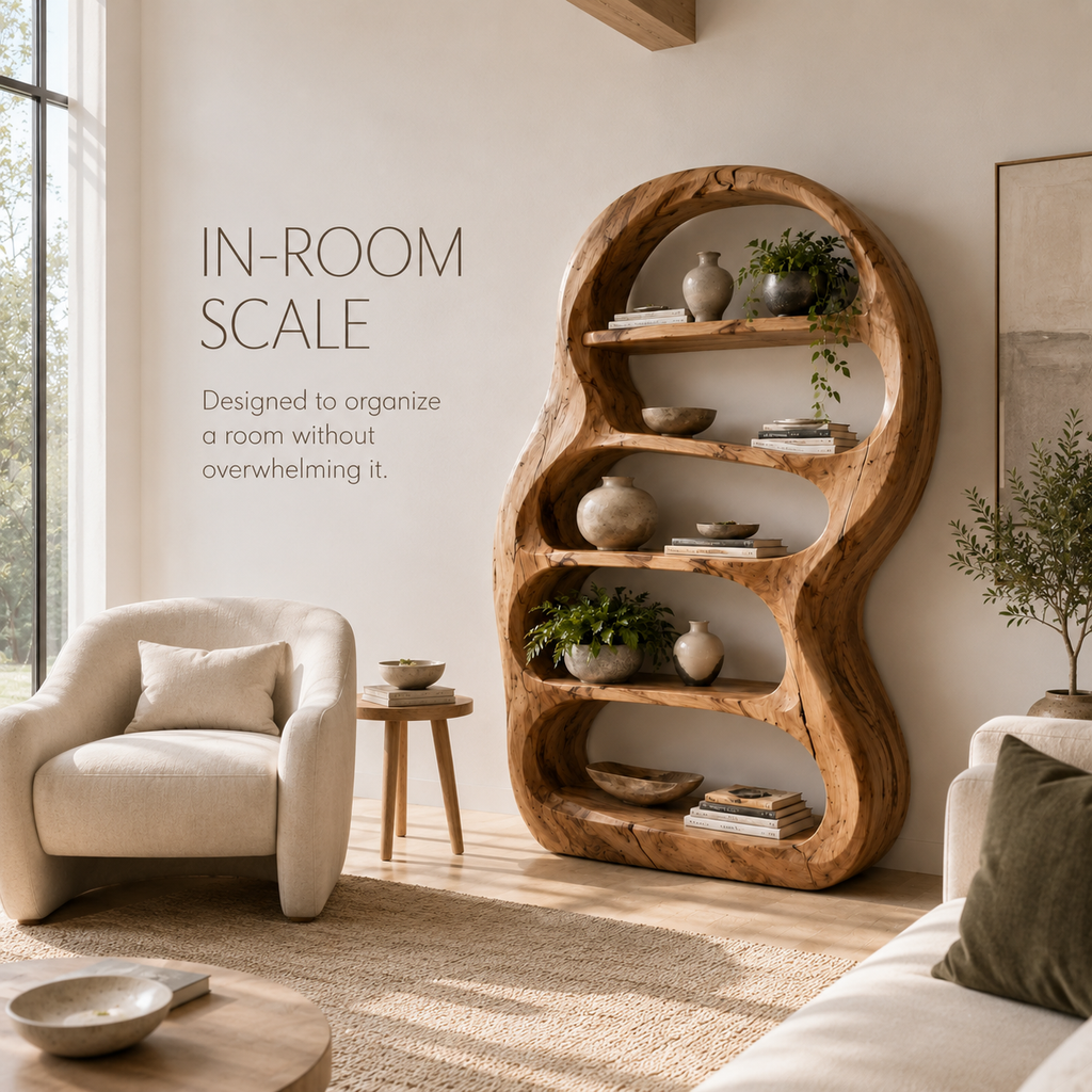 Vale Sculptural Bookshelf - product image 04