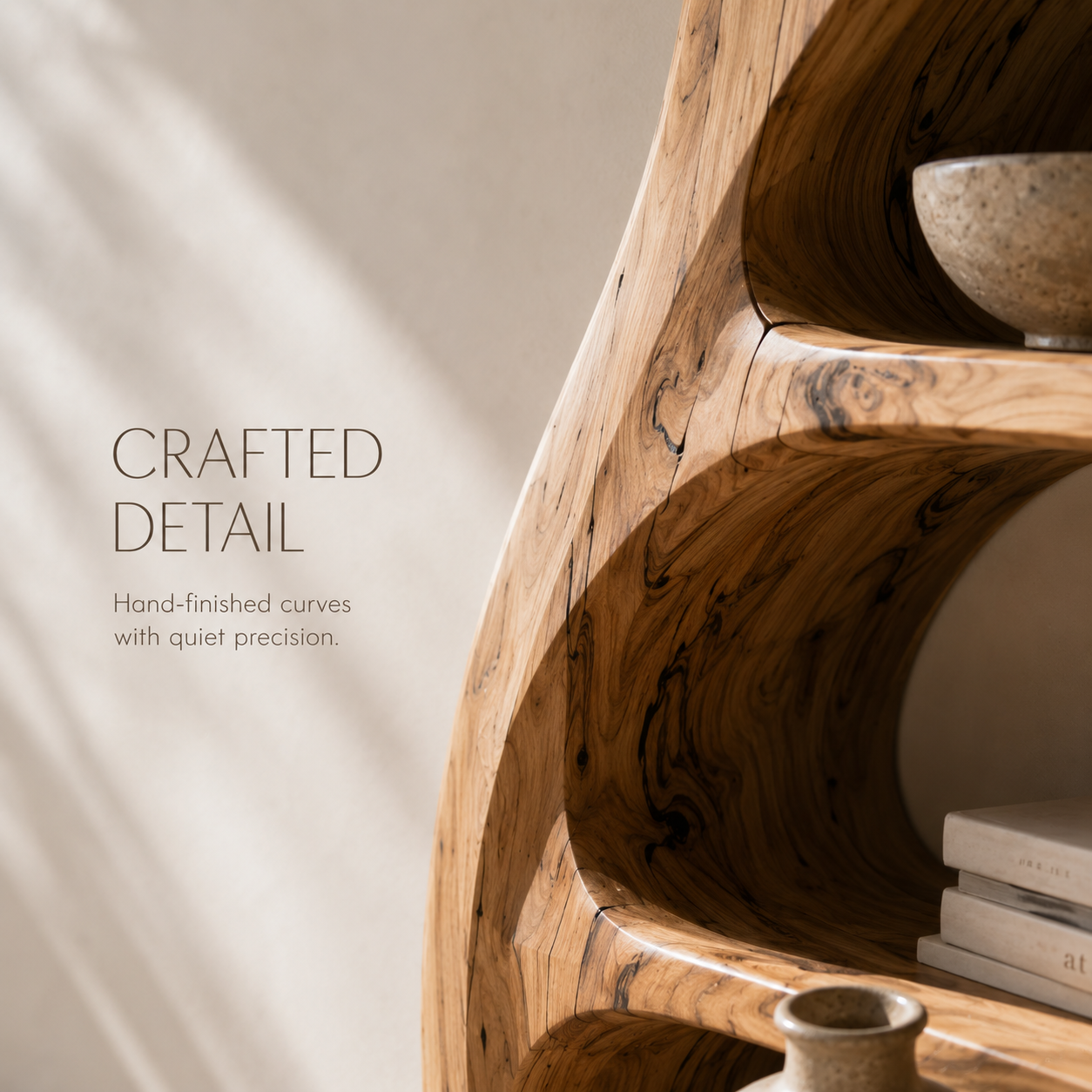 Vale Sculptural Bookshelf - product image 06