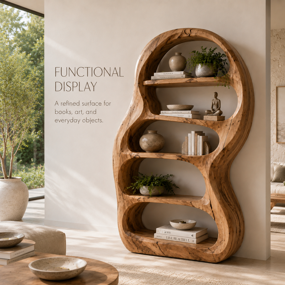 Vale Sculptural Bookshelf - product image 07