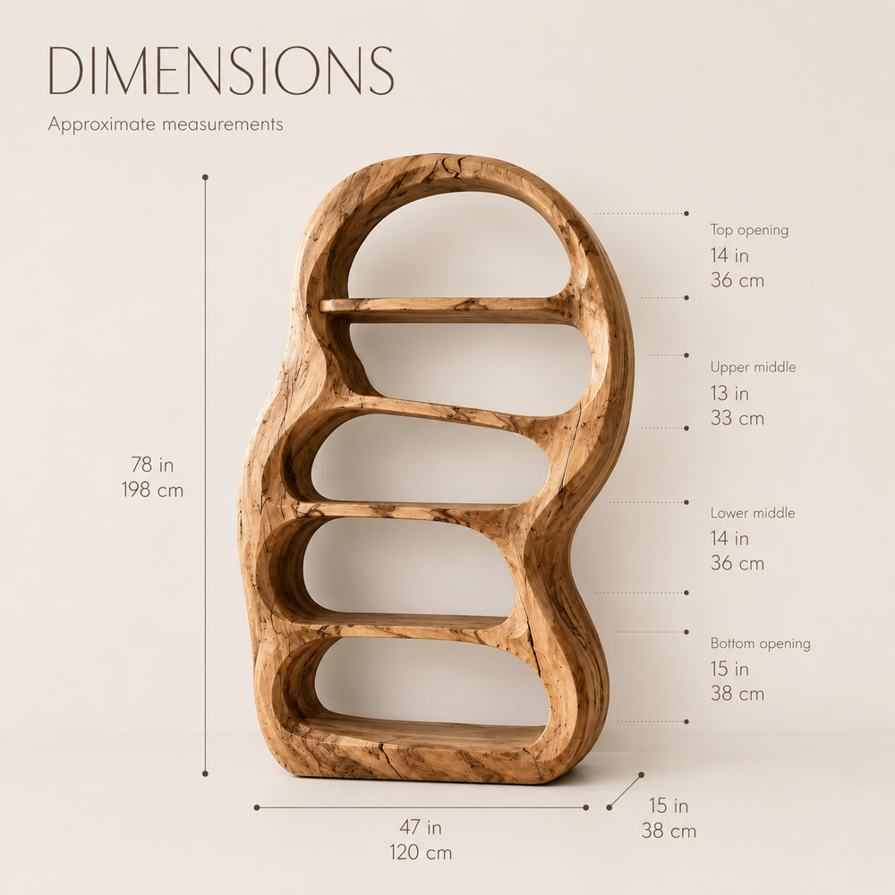 Vale Sculptural Bookshelf - product image 08