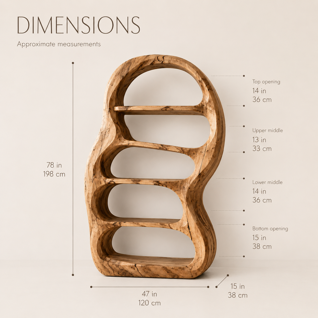 Vale Sculptural Bookshelf - product image 08