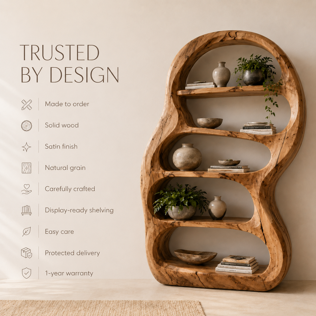 Vale Sculptural Bookshelf - product image 09