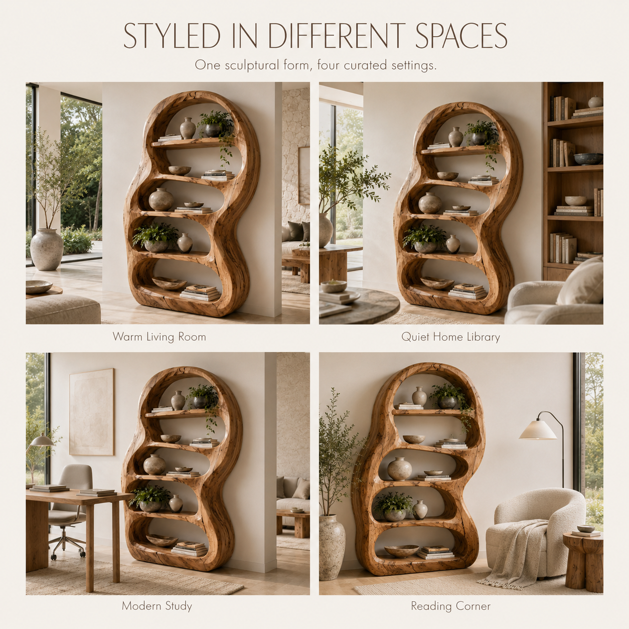 Vale Sculptural Bookshelf - product image 10