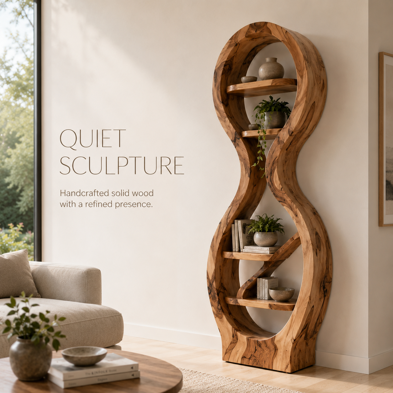 Celine Warm Modern Bookshelf - product image 02