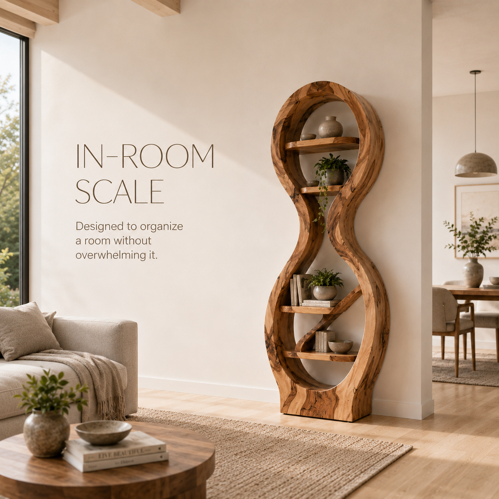 Celine Warm Modern Bookshelf - product image 04