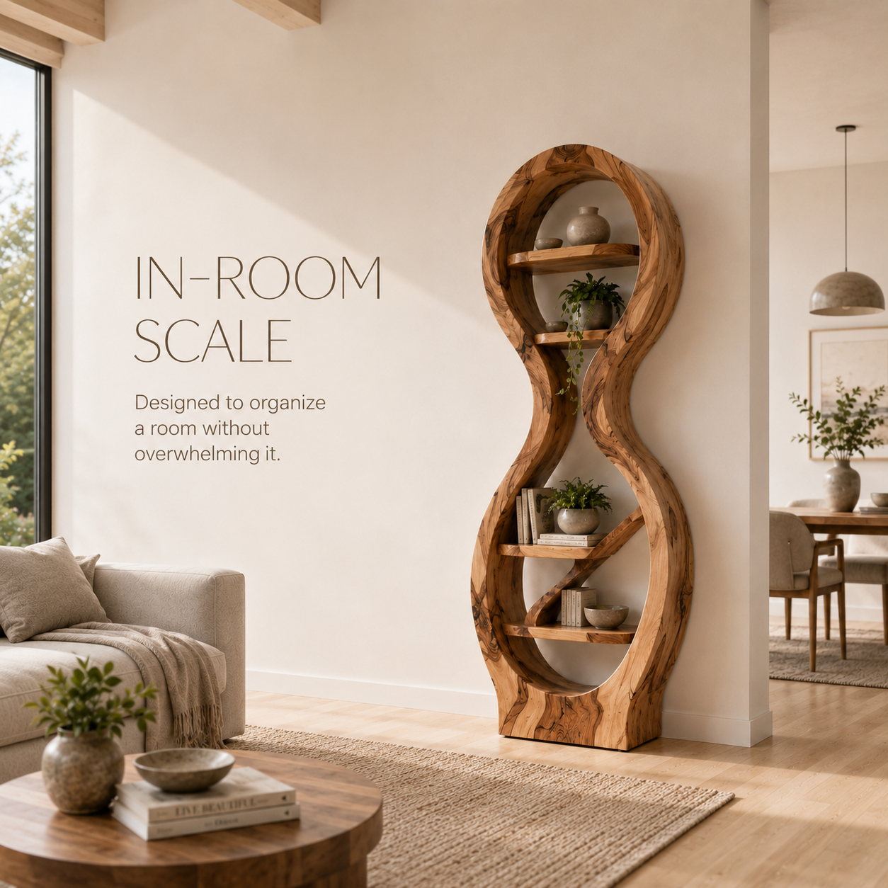 Celine Warm Modern Bookshelf - product image 04