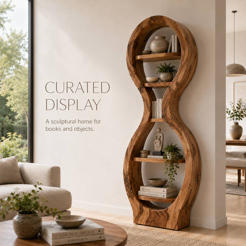 Celine Warm Modern Bookshelf - product image 07
