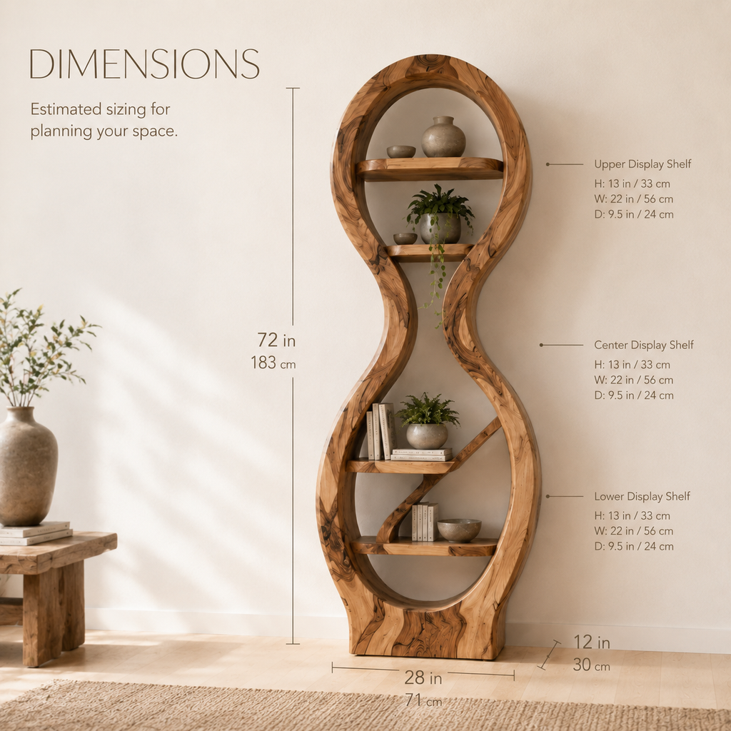 Celine Warm Modern Bookshelf - product image 08