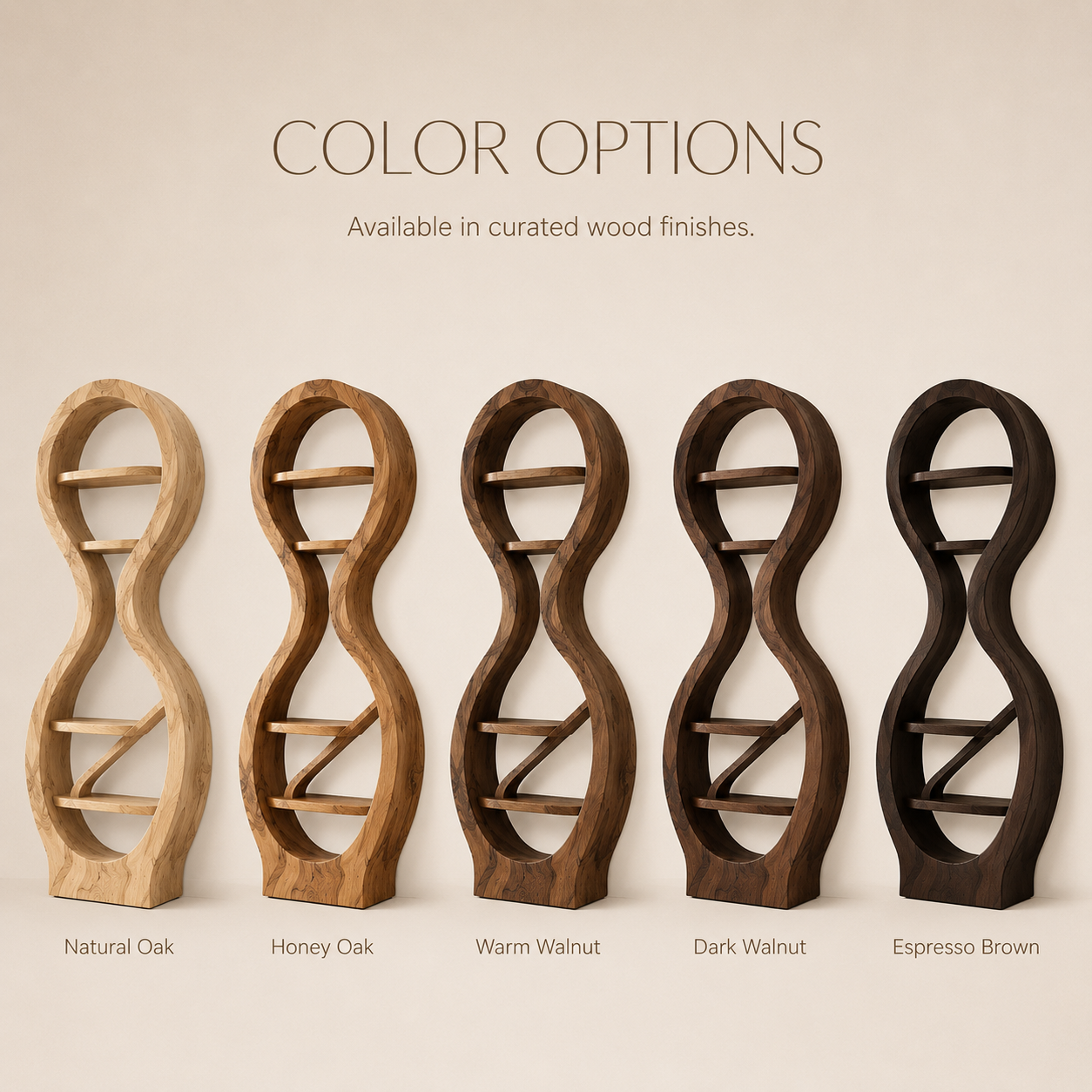 Celine Warm Modern Bookshelf - product image 11