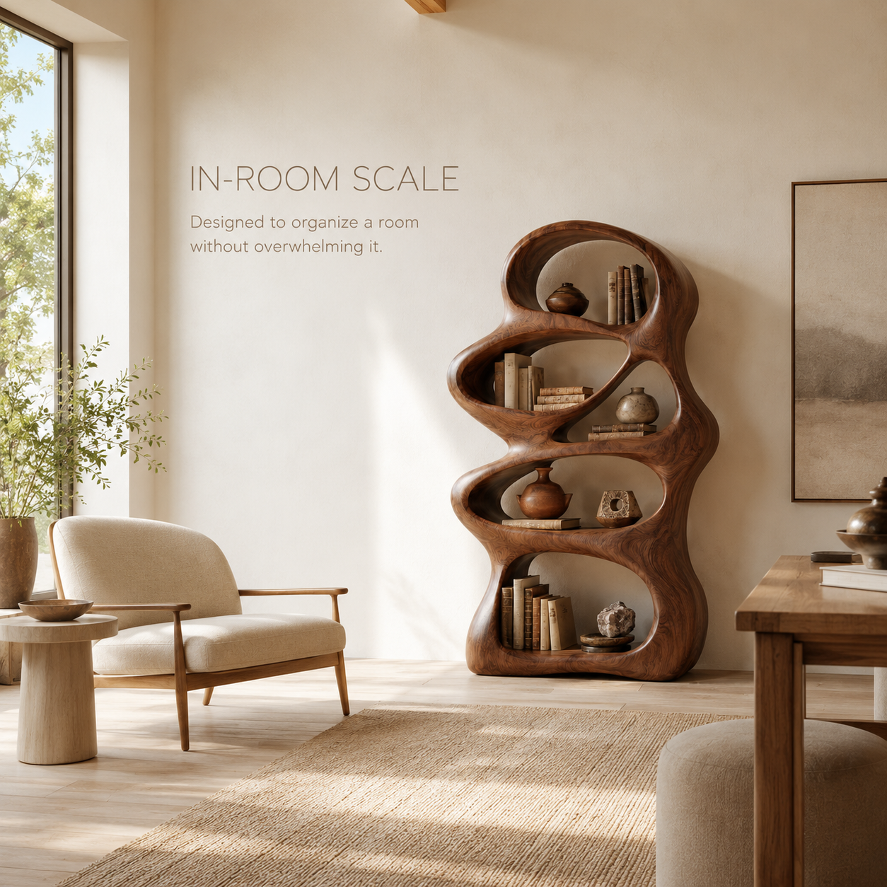 Brisa Sculptural Bookcase - product image 04