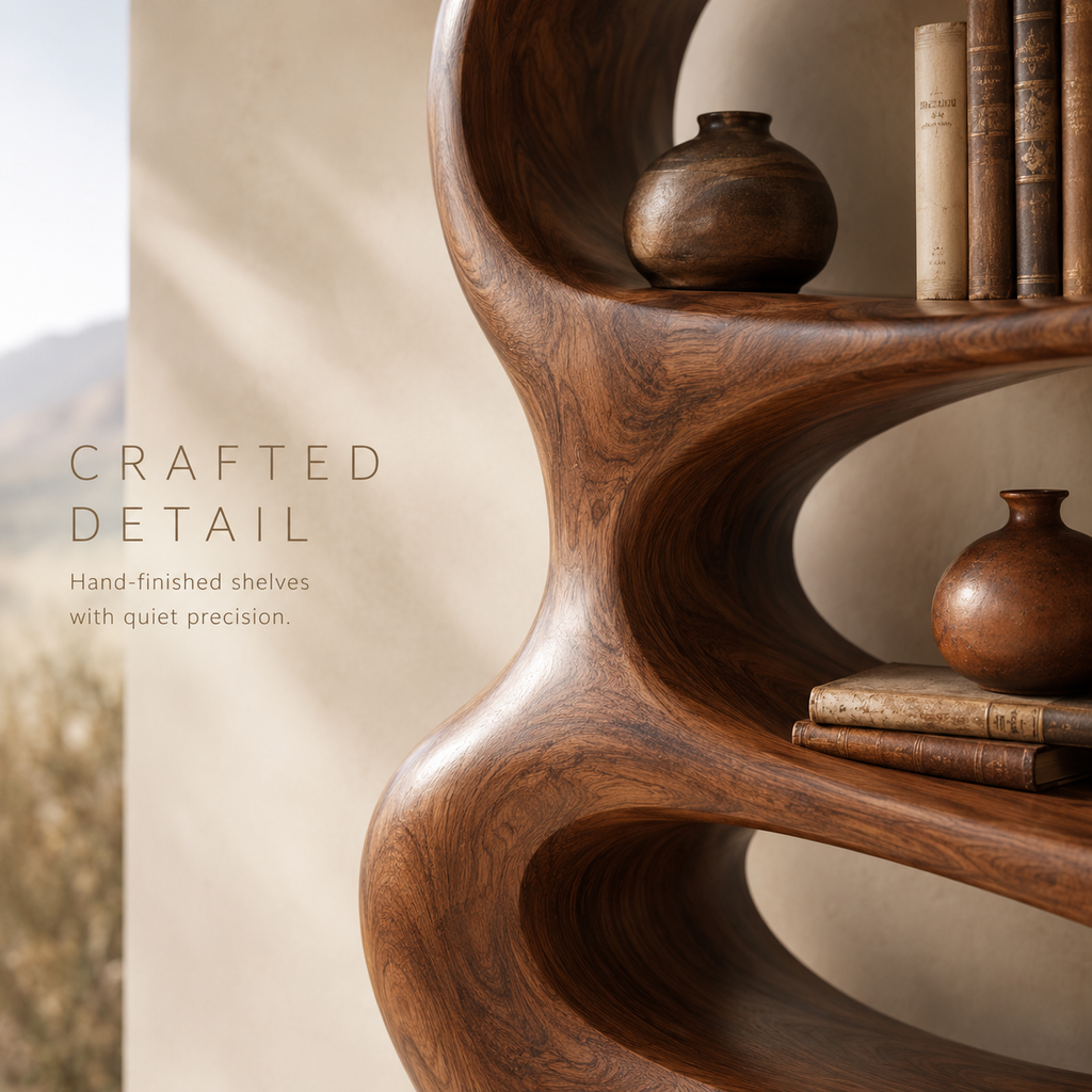 Brisa Sculptural Bookcase - product image 06