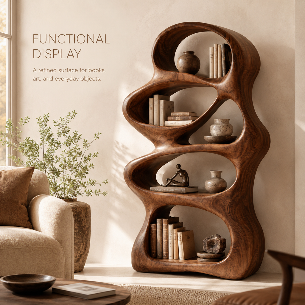 Brisa Sculptural Bookcase - product image 07