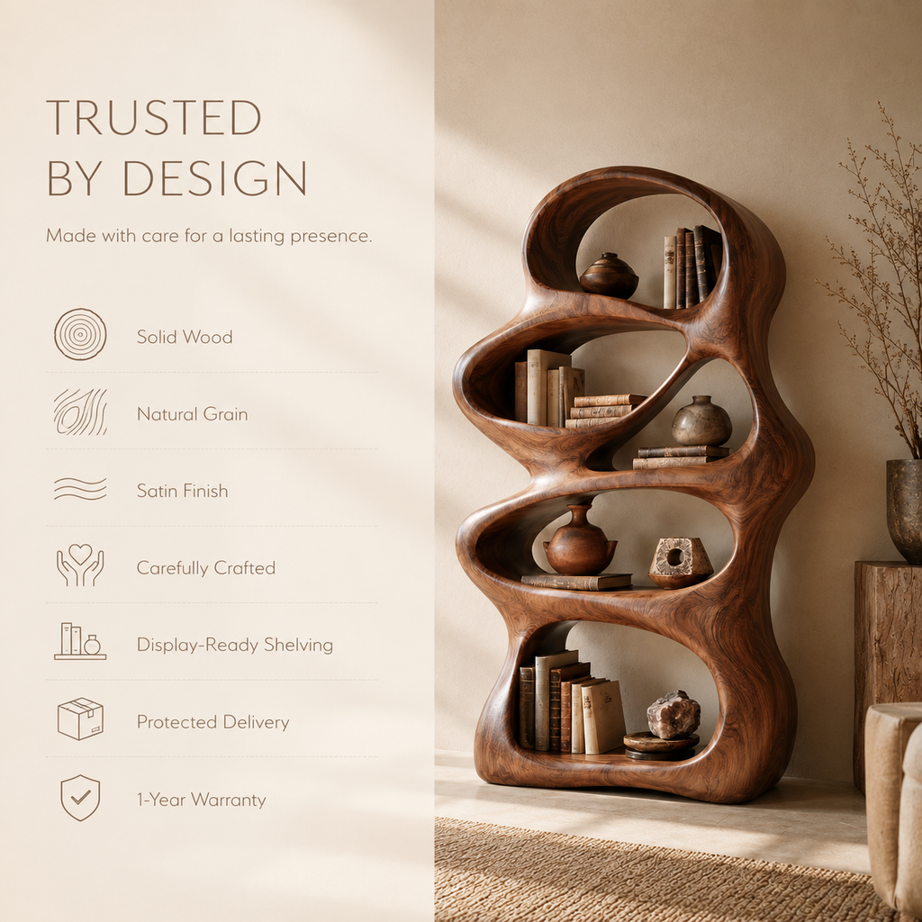 Brisa Sculptural Bookcase - product image 09
