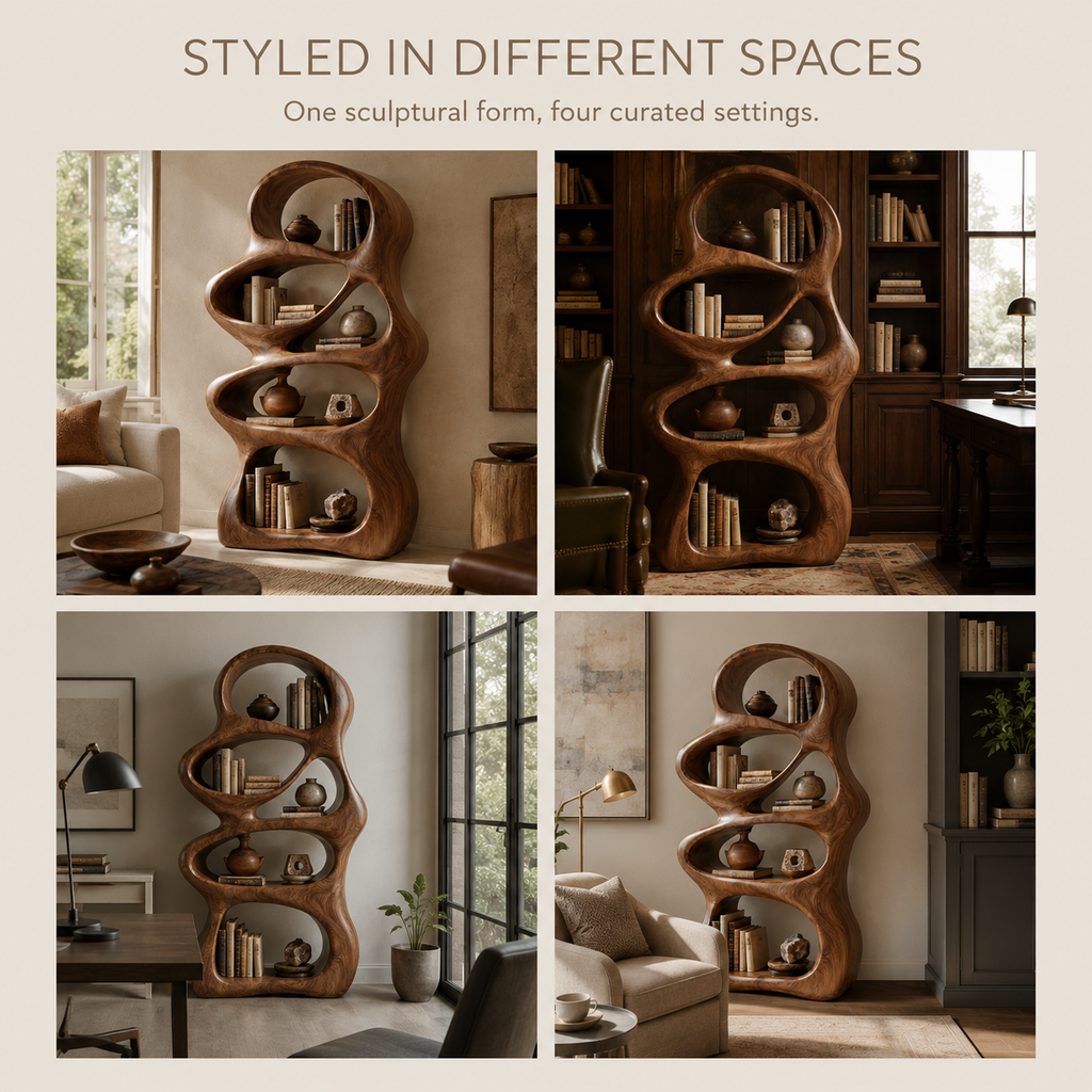 Brisa Sculptural Bookcase - product image 10