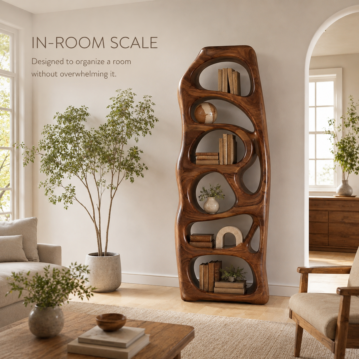 Nola Soft Arch Bookshelf - product image 04