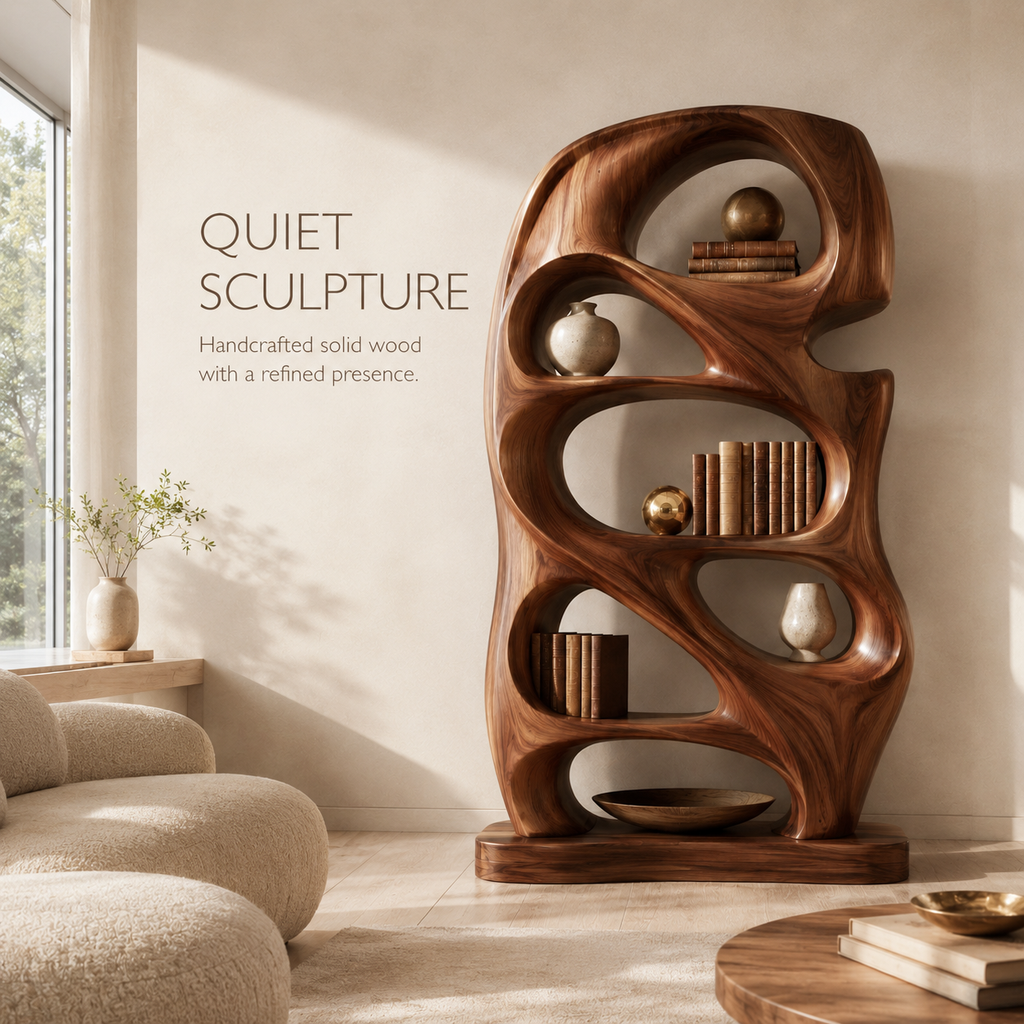 Aurelle Sculptural Bookshelf - product image 02