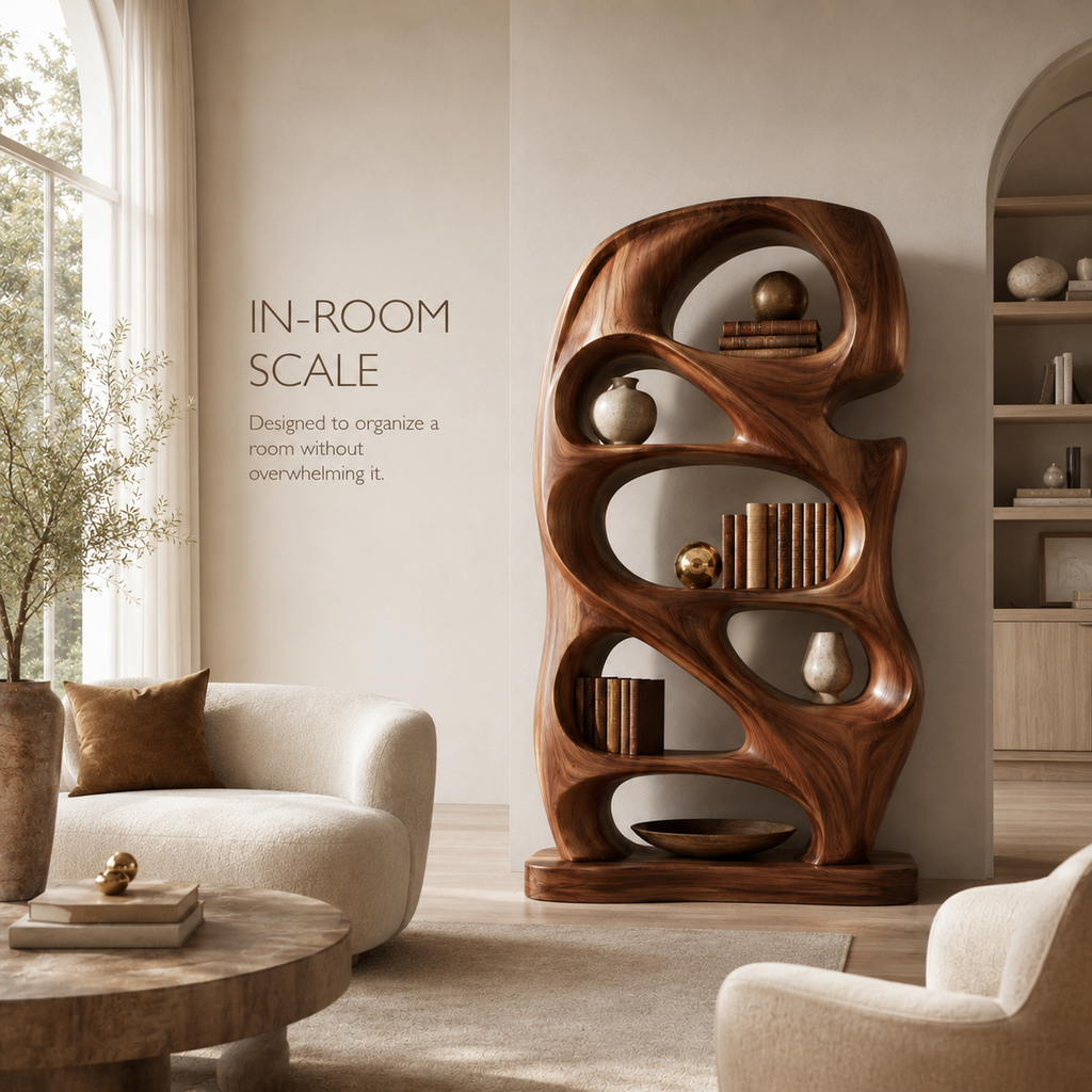 Aurelle Sculptural Bookshelf - product image 04