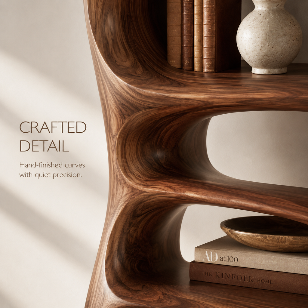 Aurelle Sculptural Bookshelf - product image 06