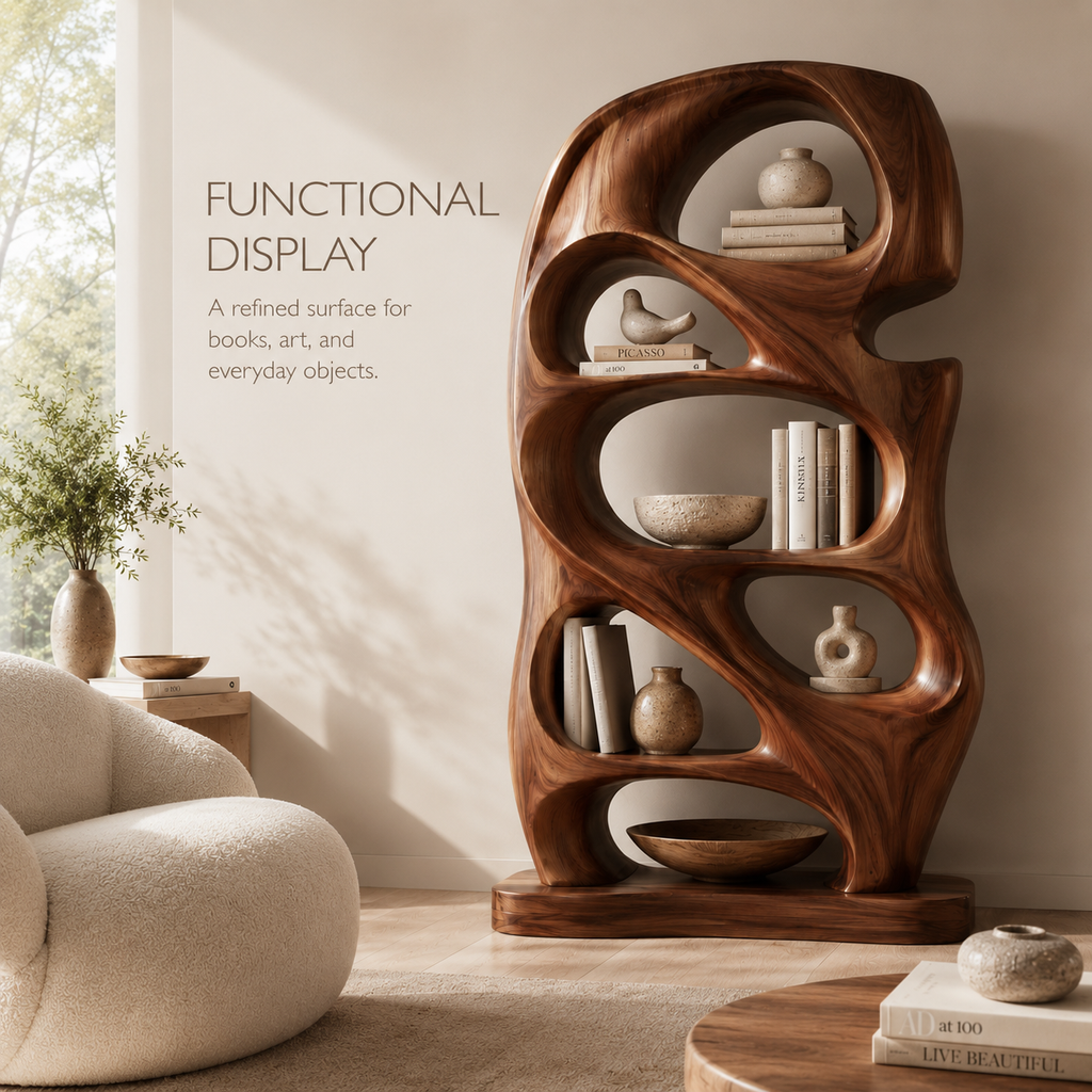 Aurelle Sculptural Bookshelf - product image 07